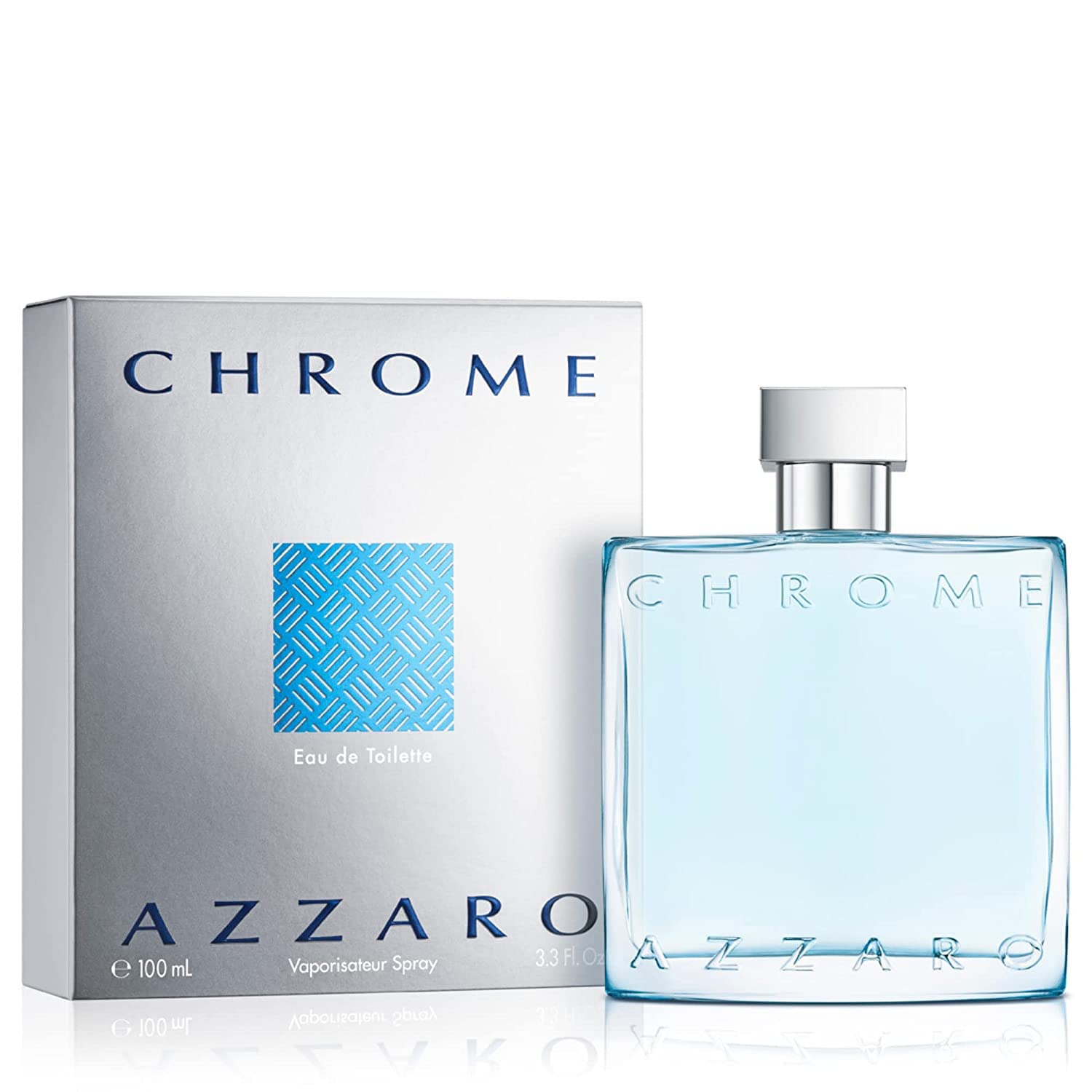 Azzaro Chrome Eau de Toilette for Men – Fresh Citrus Cologne 100ml
