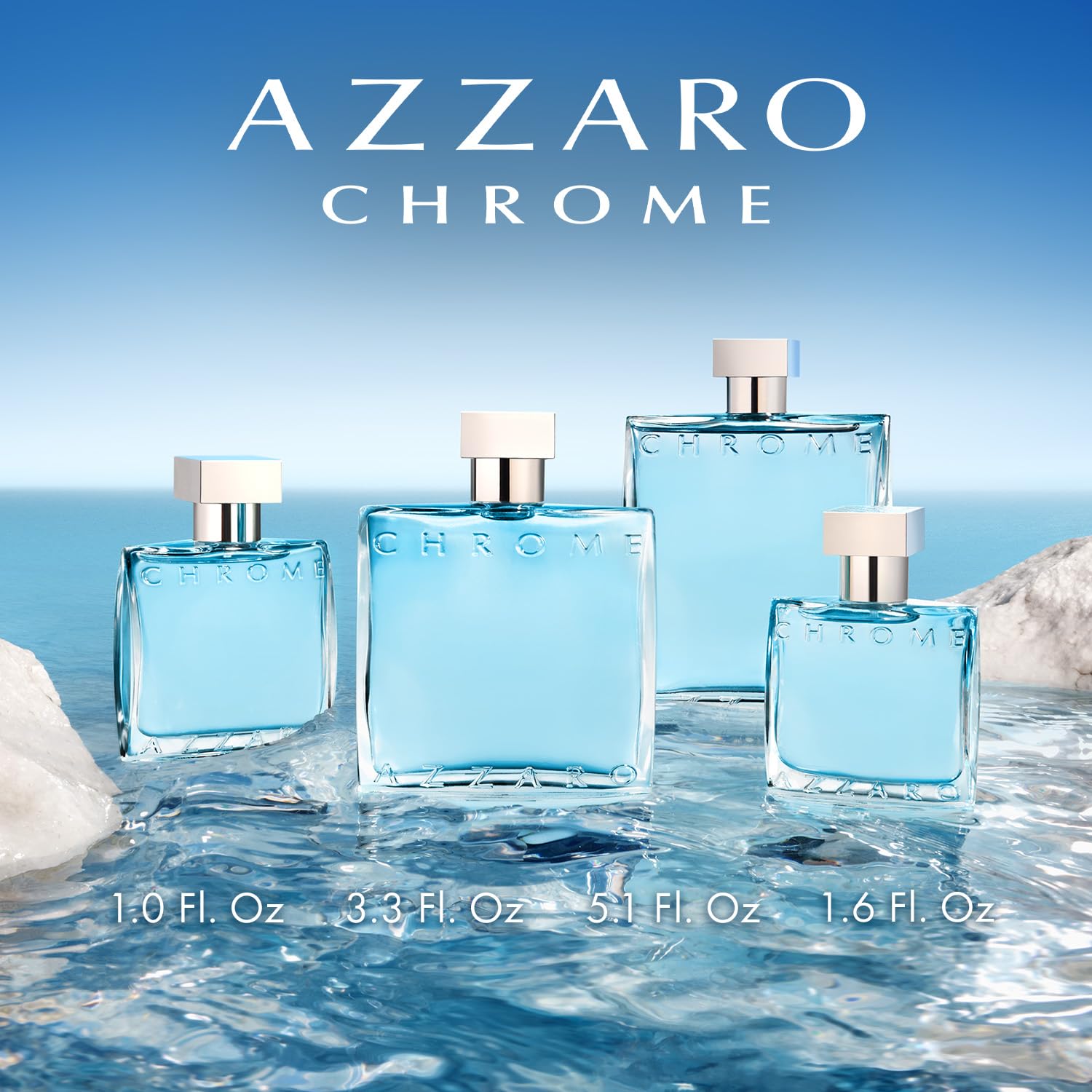 Azzaro Chrome Eau de Toilette for Men – Fresh Citrus Cologne 100ml
